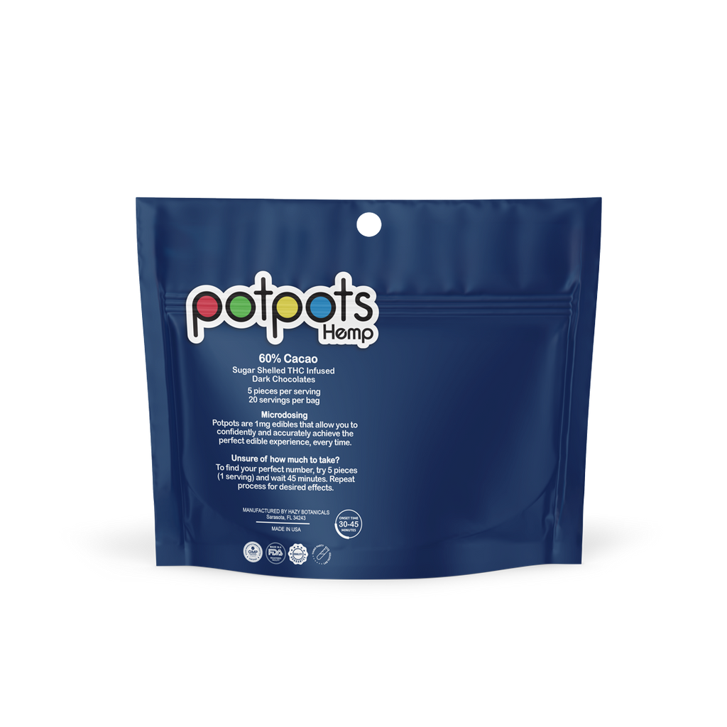 potpots Dark Chocolate - 100 Count