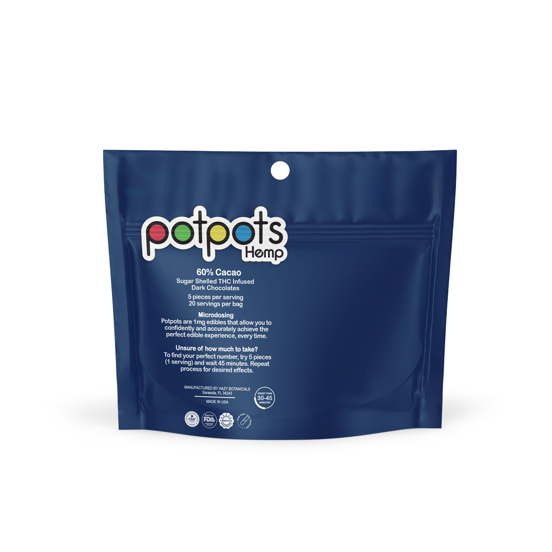 potpots Dark Chocolate - 100 Count