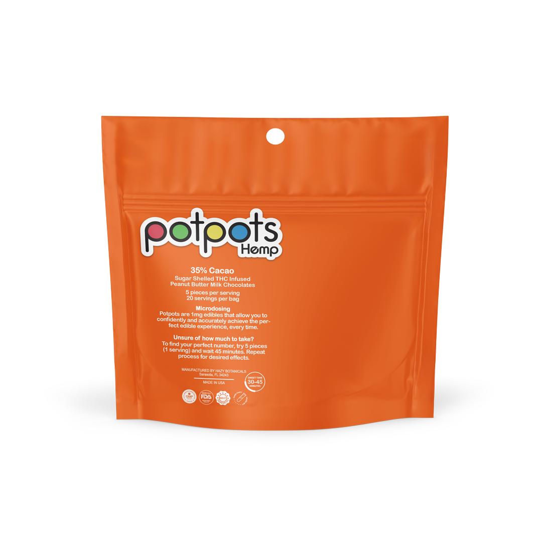 potpots Peanut Butter Chocolate - 100 Count