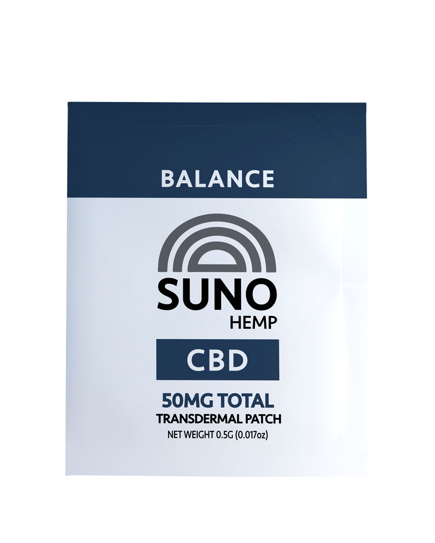 SUNO Transdermal Patch - Balance - 50mg CBD