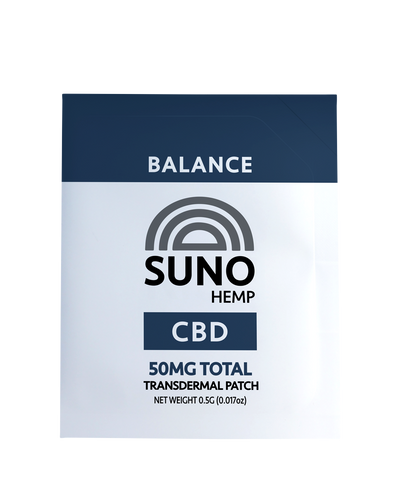 SUNO Transdermal Patch - Balance - 50mg CBD