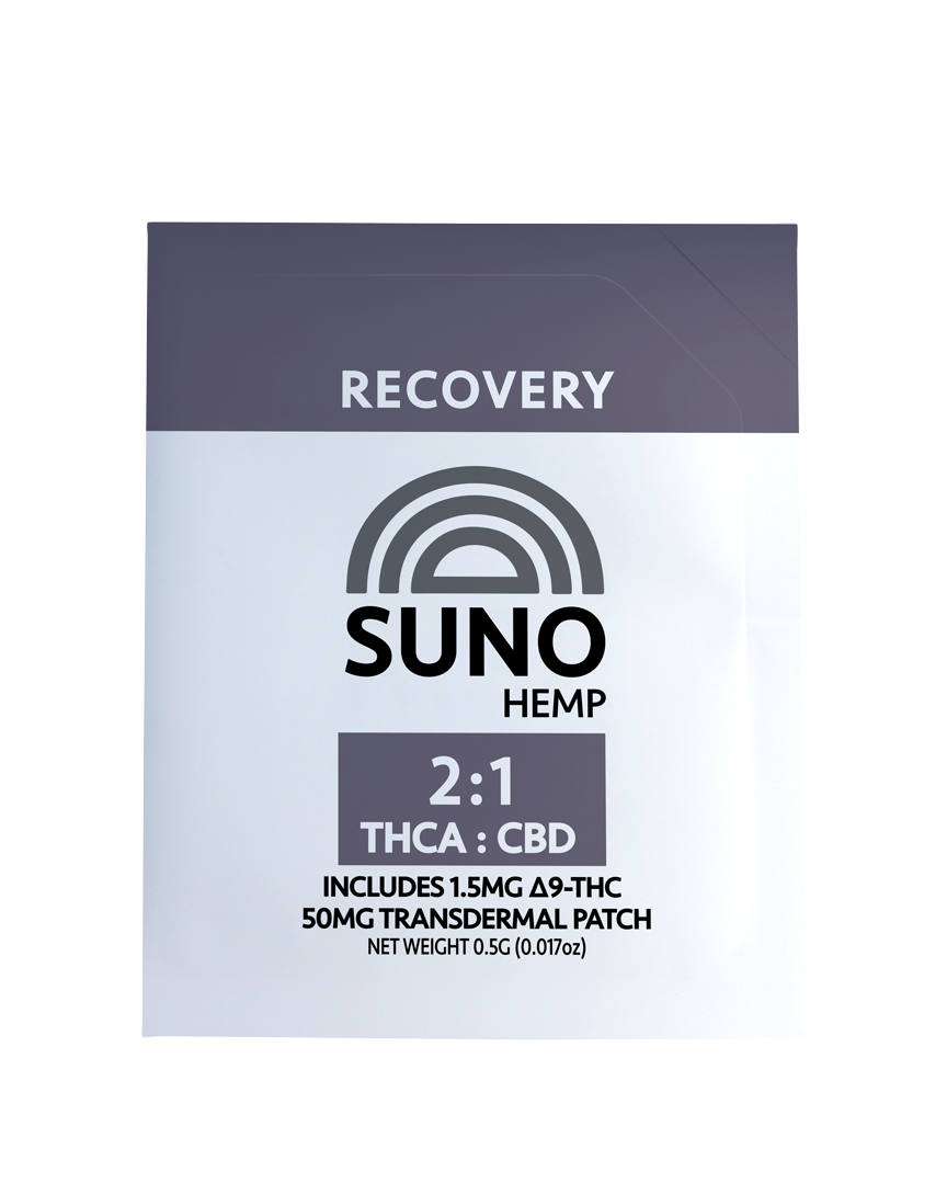 SUNO Transdermal Patch - Recovery - 35mg THCA/15mg CBD (1.5mg ∆9 THC)