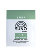 SUNO Transdermal Patch - Relief - 25mg THCA/25mg CBD (1.5mg ∆9 THC)