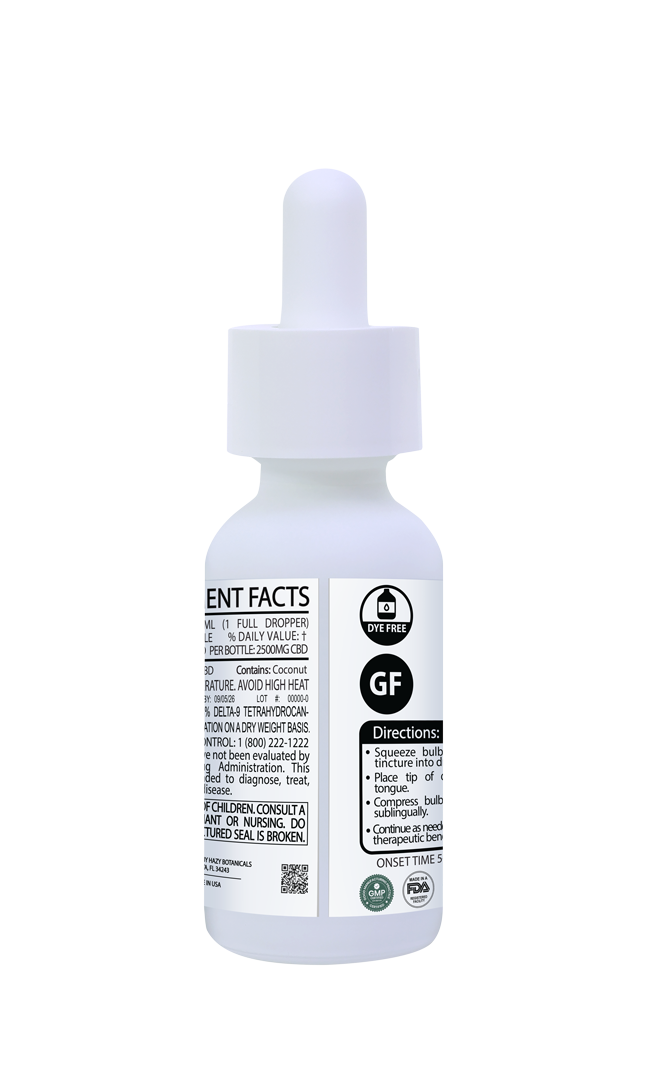 SUNO CBD Tincture - 2500mg CBD