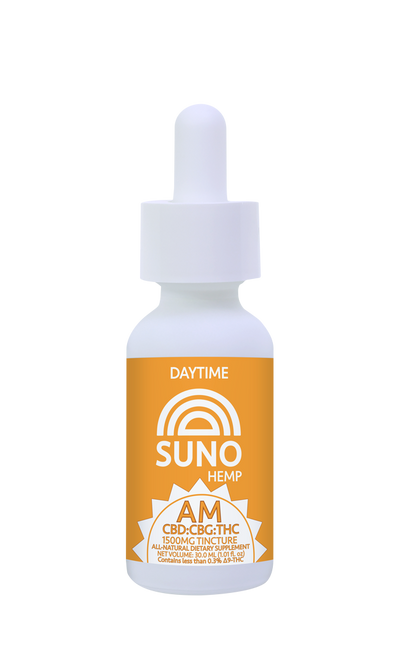 SUNO AM Tincture - 600mg CBG/900mg CBD/80mg THC