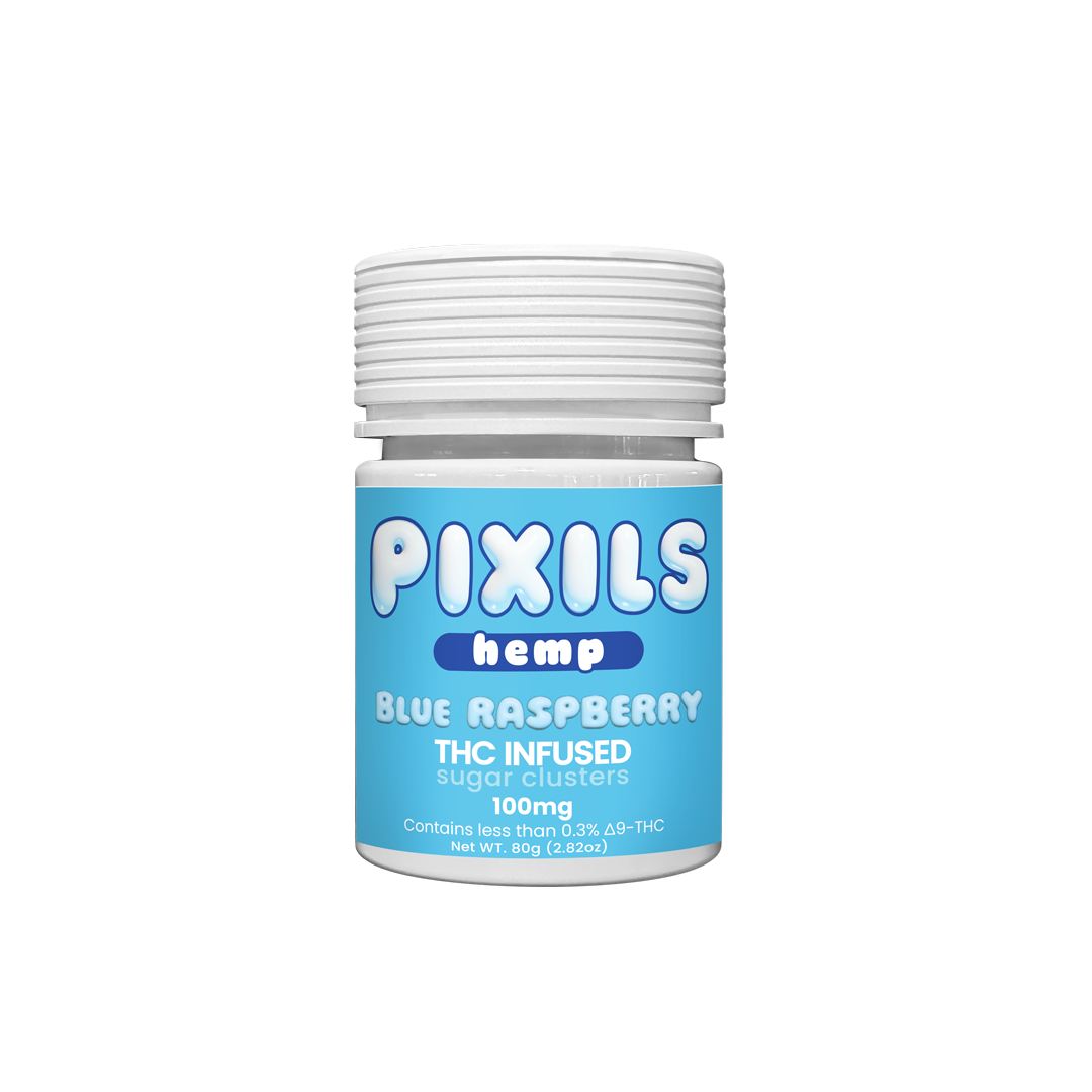 PIXILS Blue Raspberry Infused Sugar Clusters