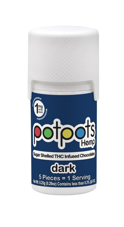potpots Dark Chocolate - 10 Count