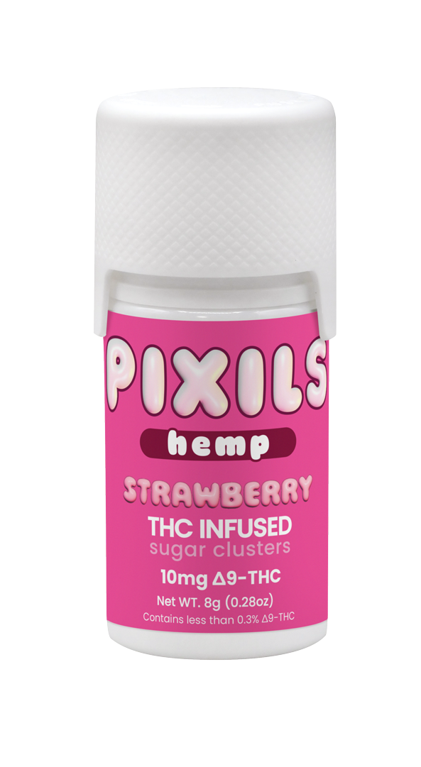 PIXILS Strawberry Infused Sugar Clusters - 10mg
