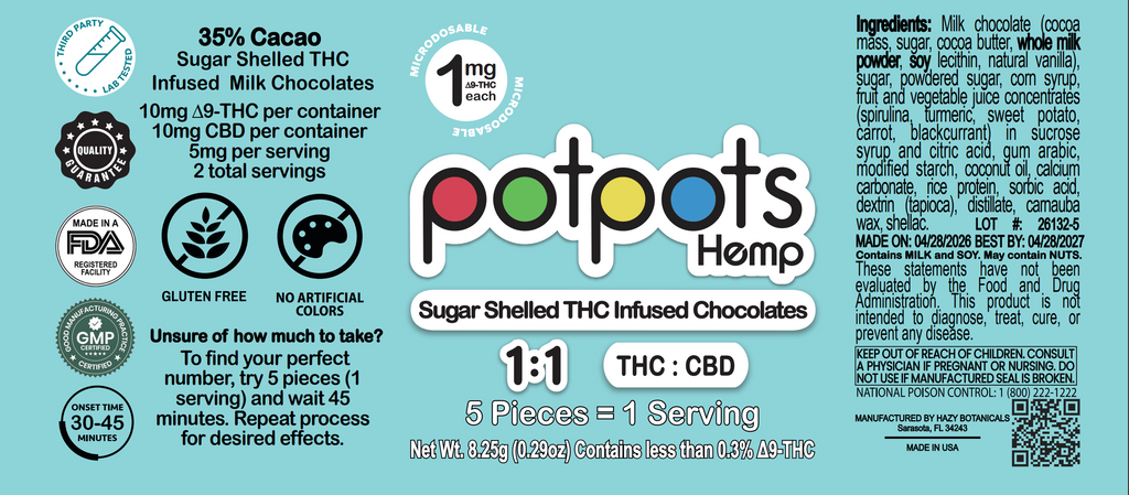 potpots Balanced Chocolate - 10 Count