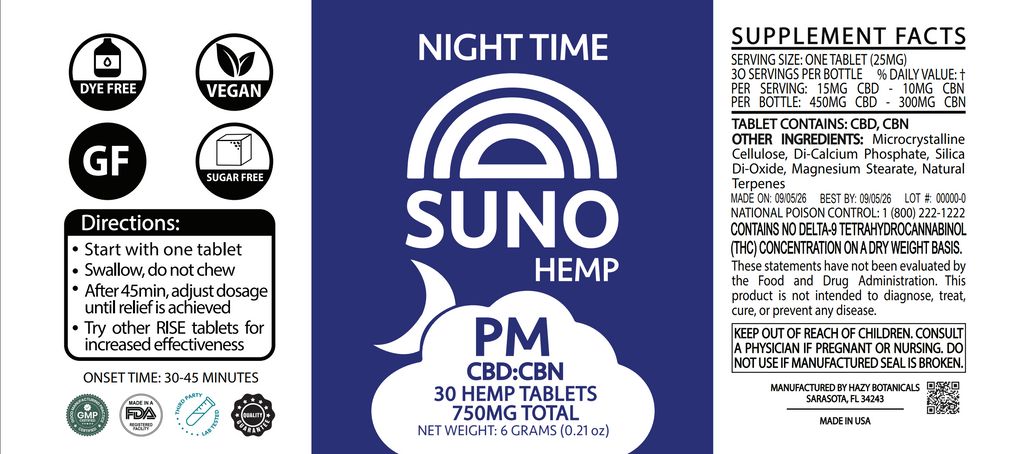 SUNO PM Tablets - 30 Count