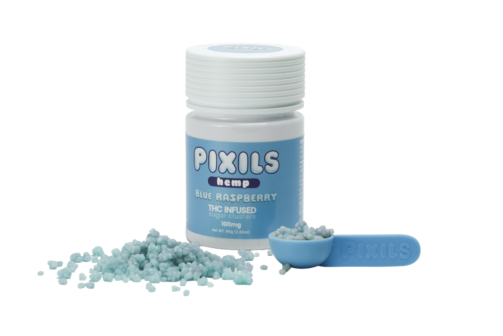 PIXILS Blue Raspberry Infused Sugar Clusters - 100mg