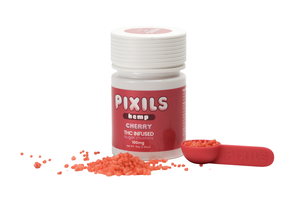 PIXILS Cherry Infused Sugar Clusters - 100mg