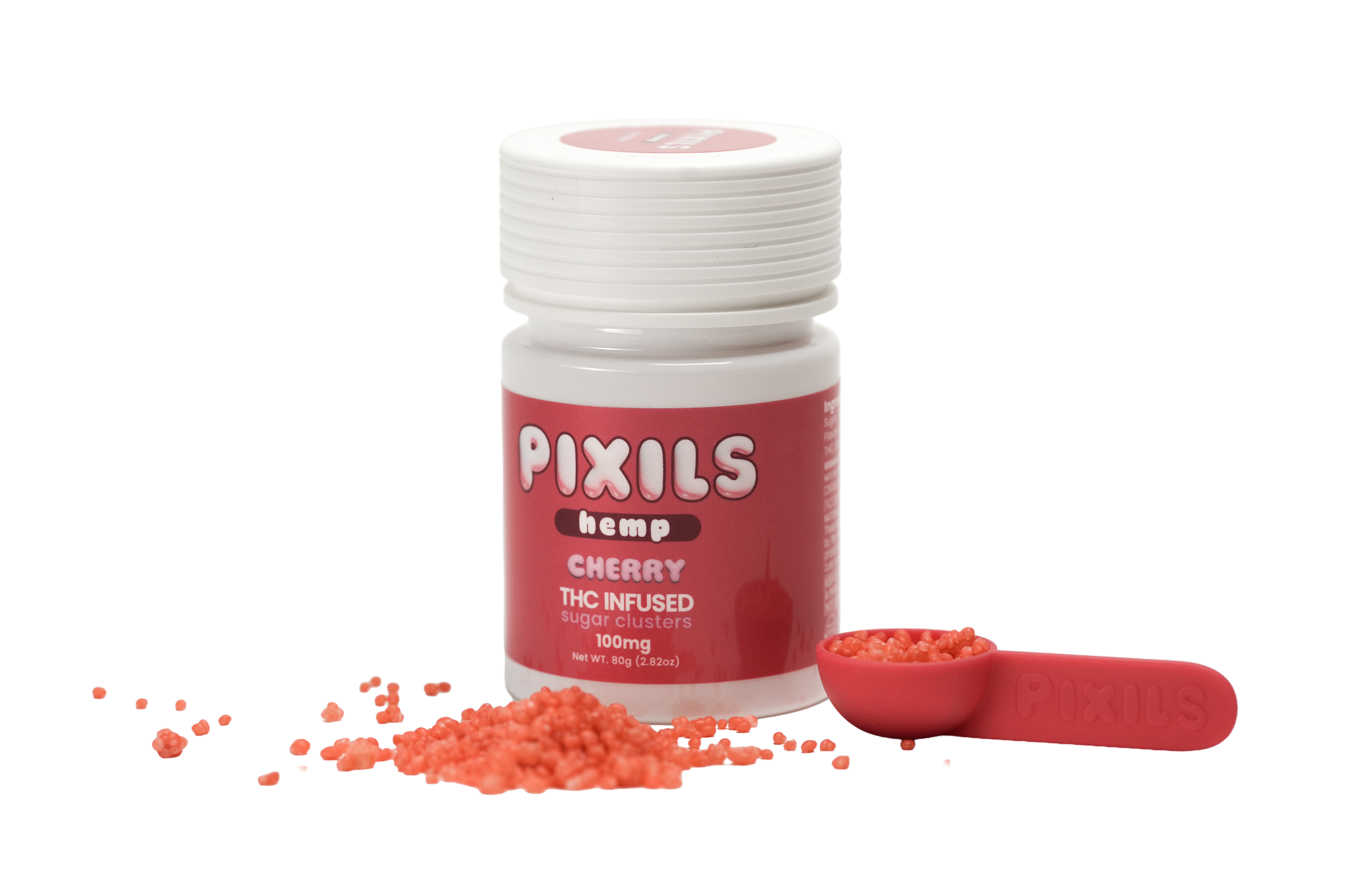 PIXILS Cherry Infused Sugar Clusters - 100mg