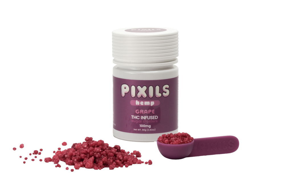 PIXILS Grape Infused Sugar Clusters - 100mg