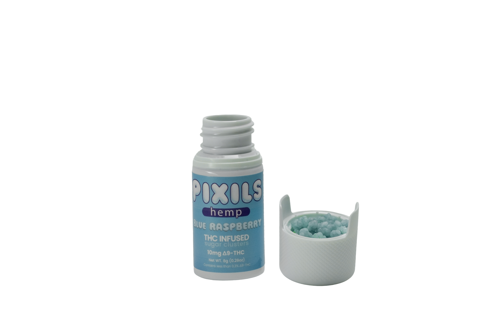 PIXILS Blue Raspberry Infused Sugar Clusters - 10mg
