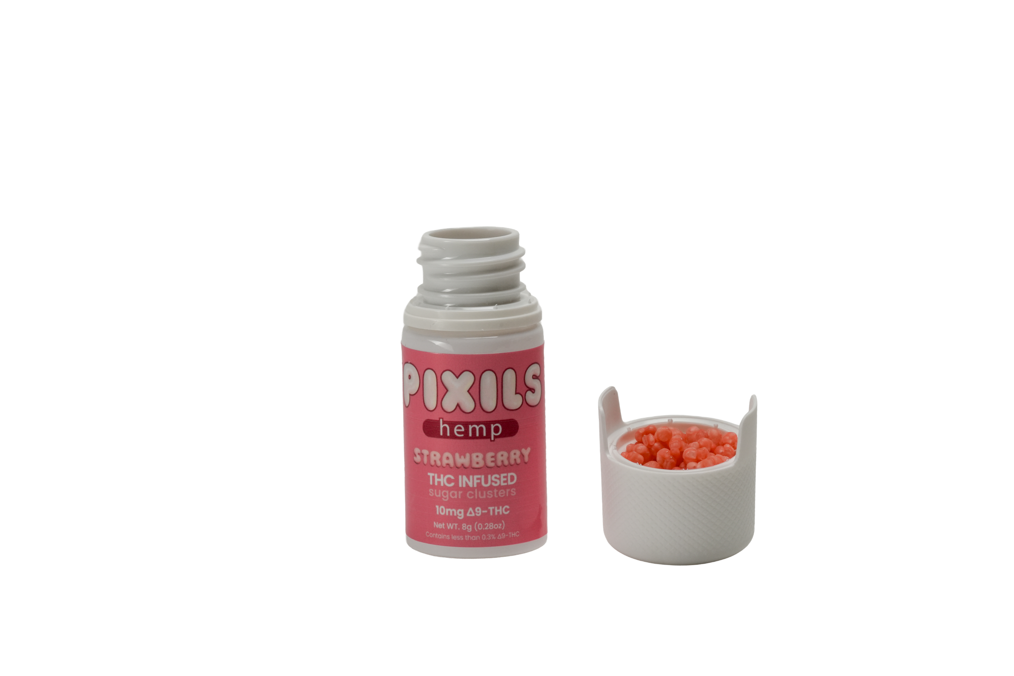 PIXILS Strawberry Infused Sugar Clusters - 10mg