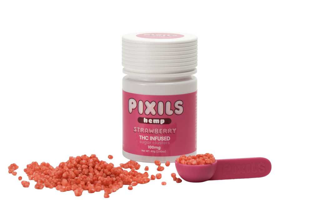 PIXILS Strawberry Infused Sugar Clusters - 100mg