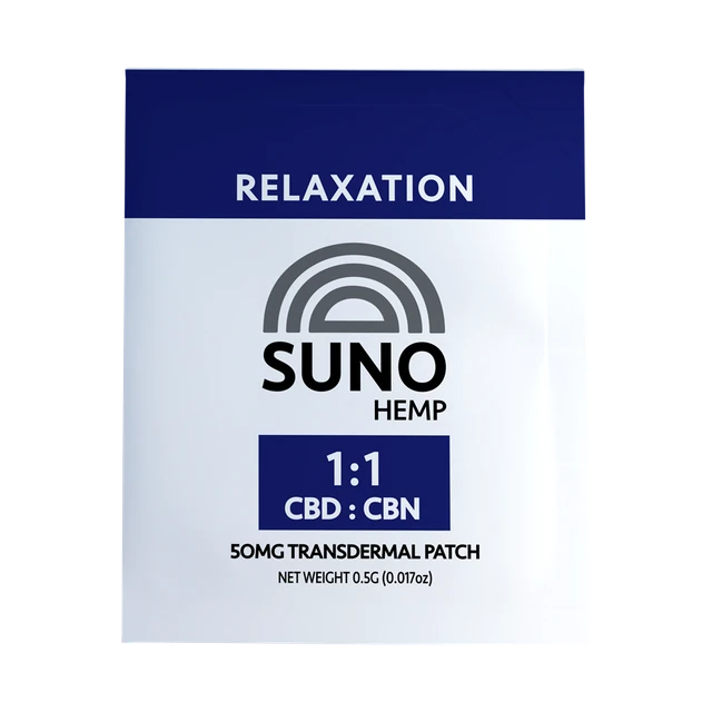 SUNO Transdermal Patch - Relaxation - 25mg CBN/25mg CBD