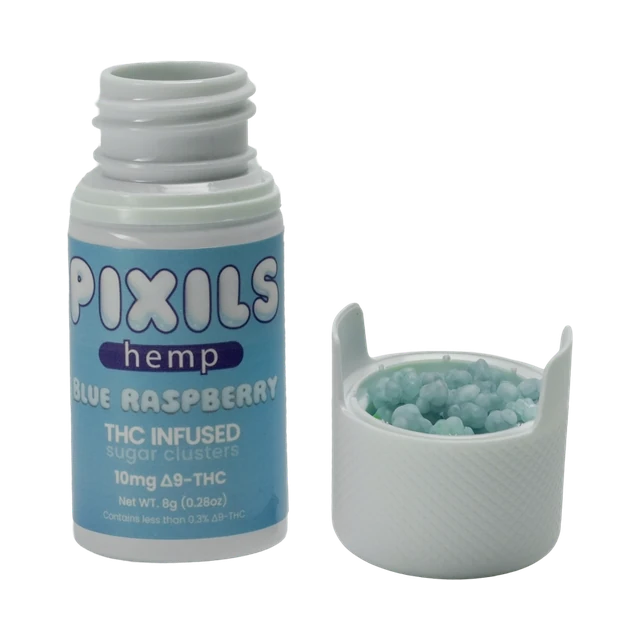 PIXILS Blue Raspberry Infused Sugar Clusters - 10mg