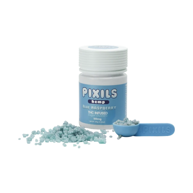 PIXILS Blue Raspberry Infused Sugar Clusters - 100mg