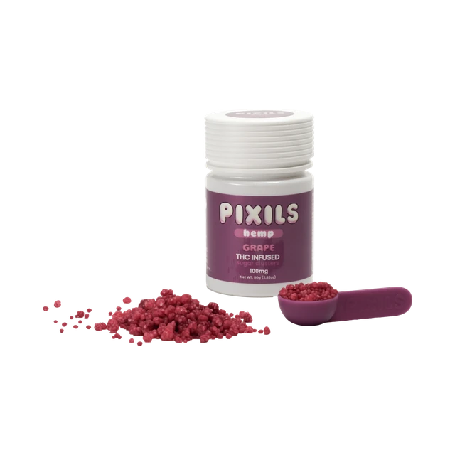 PIXILS Grape Infused Sugar Clusters - 100mg