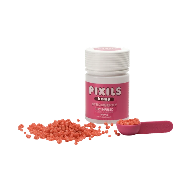 PIXILS Strawberry Infused Sugar Clusters - 100mg