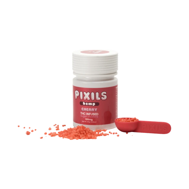 PIXILS Cherry Infused Sugar Clusters - 100mg