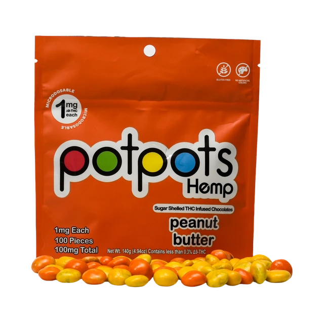 potpots Peanut Butter Chocolate - 100 Count